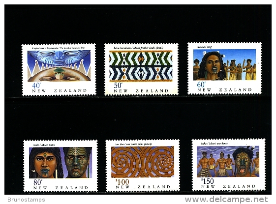 NEW ZEALAND - 1990  HERITAGE MAORI  SET MINT NH - Ongebruikt