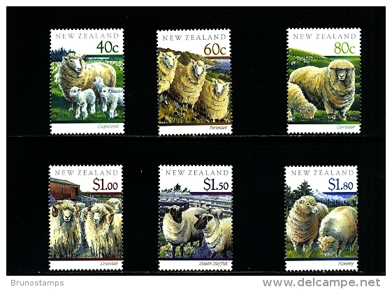 NEW ZEALAND - 1991  SHEEPS  SET MINT NH - Ongebruikt