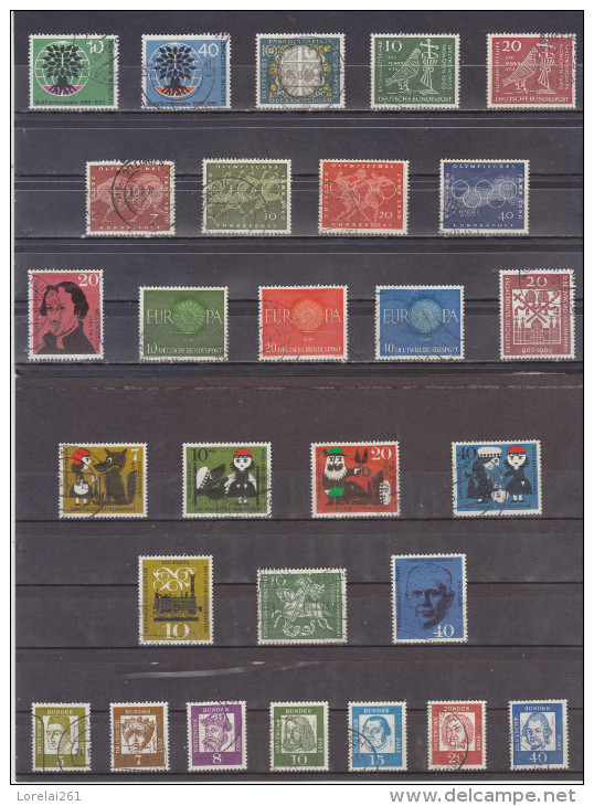 German Federal  1970/1980  COMPLETE 100% 327 Collector´s Stamps (10 Cents Each) - Collections (sans Albums)