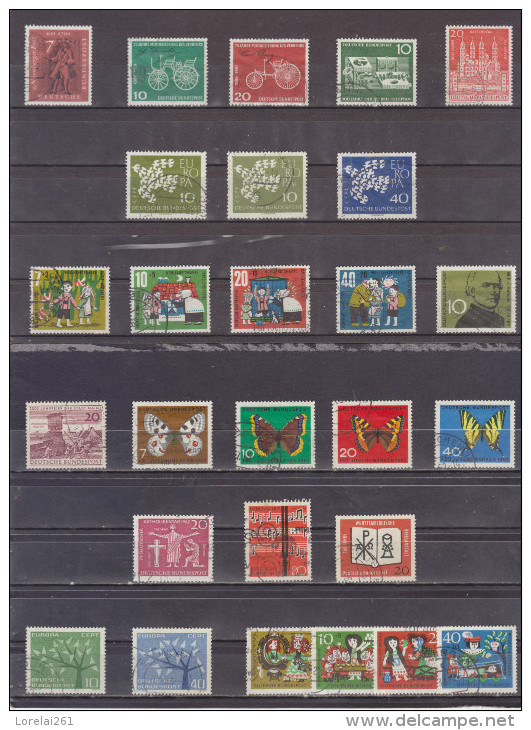 German Federal  1970/1980  COMPLETE 100% 327 Collector´s Stamps (10 Cents Each) - Collections (sans Albums)