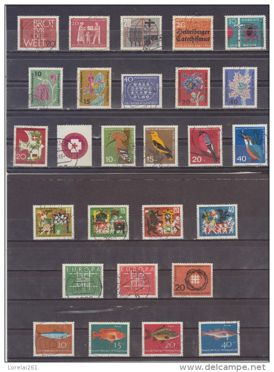 German Federal  1970/1980  COMPLETE 100% 327 Collector´s Stamps (10 Cents Each) - Collections (sans Albums)