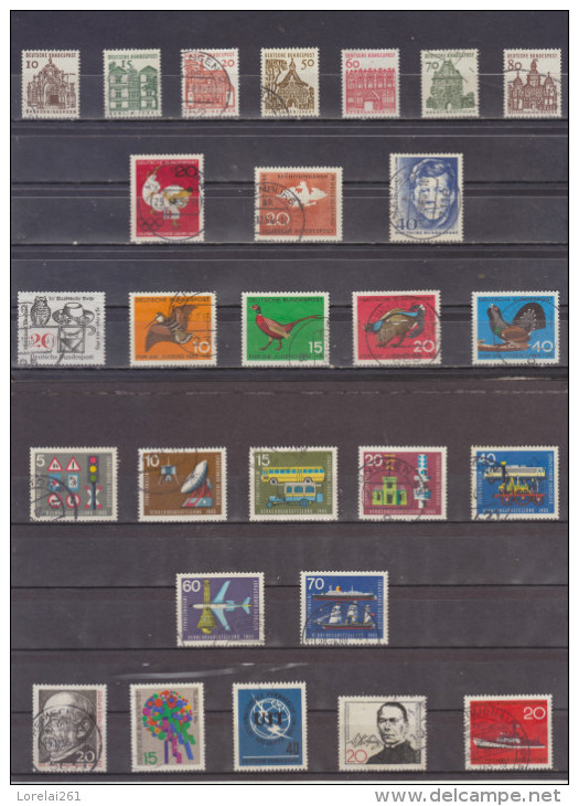 German Federal  1970/1980  COMPLETE 100% 327 collector´s stamps (10 cents each)