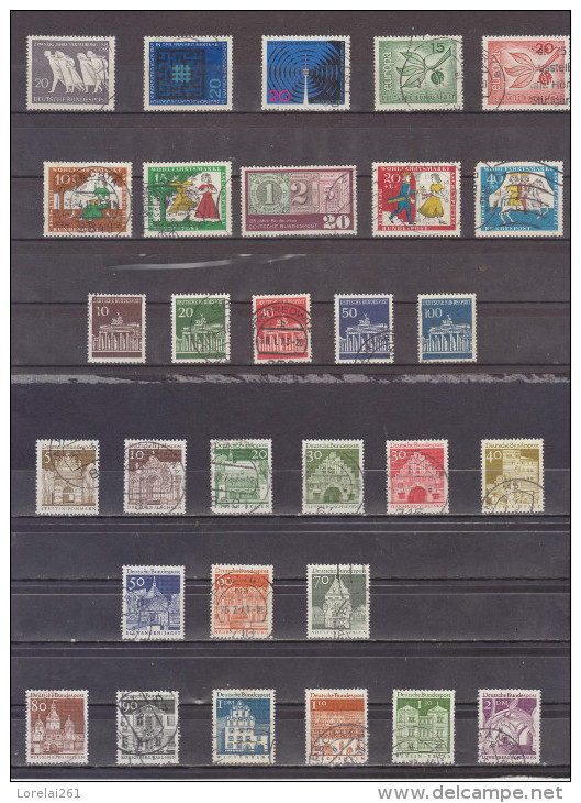 German Federal  1970/1980  COMPLETE 100% 327 collector´s stamps (10 cents each)