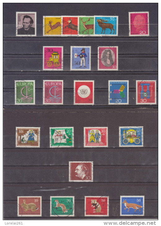 German Federal  1970/1980  COMPLETE 100% 327 collector´s stamps (10 cents each)