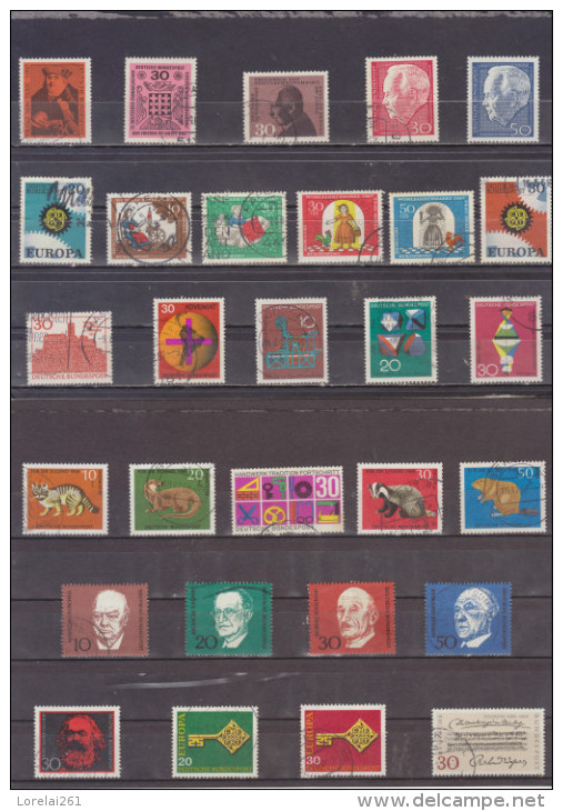 German Federal  1970/1980  COMPLETE 100% 327 collector´s stamps (10 cents each)