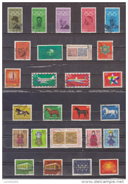 German Federal  1970/1980  COMPLETE 100% 327 collector´s stamps (10 cents each)