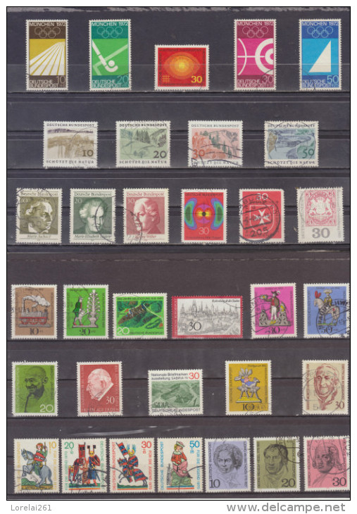 German Federal  1970/1980  COMPLETE 100% 327 collector´s stamps (10 cents each)