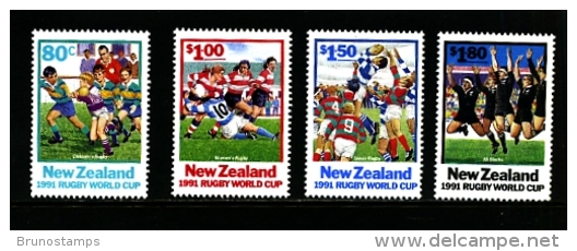 NEW ZEALAND - 1991  RUGBY WORLD CUP  SET  MINT NH - Ongebruikt