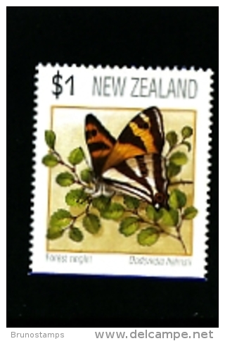 NEW ZEALAND - 1991  BUTTERFLY  $ 1  AIR POST PERF. 14 X IMPERF.  MINT NH - Ongebruikt