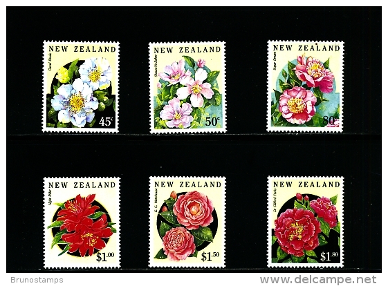 NEW ZEALAND - 1992  CEMELLIAS  SET  MINT NH - Ongebruikt