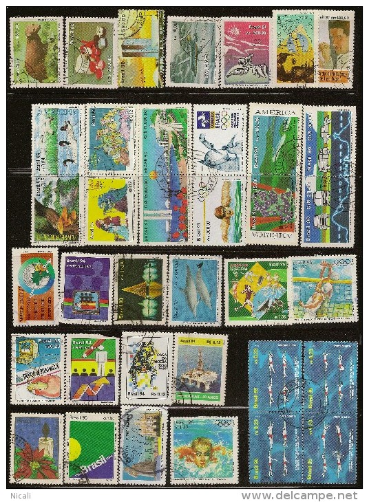 BRAZIL Collection 1988-1996 M+U (37) EO8 - Collections (sans Albums)