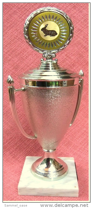 Pokal Kaninchen-Zucht-Verein Ehrenpreis  -  Ca. 29 Cm Länge  -  Von Ca. 1980 - Sonstige & Ohne Zuordnung