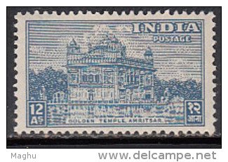 12as India MH Archaeological Series 1949, Golden Temple, Sikhism Architecture Monument, - Nuevos