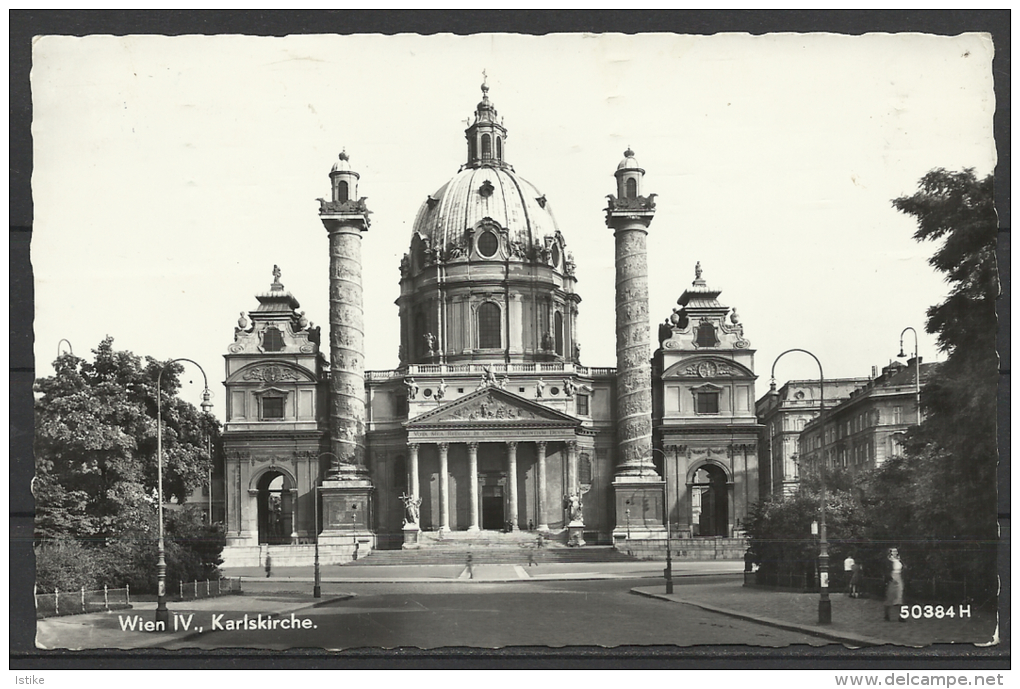 Austria,   Wien IV., Karlskirche, 1960. - Églises