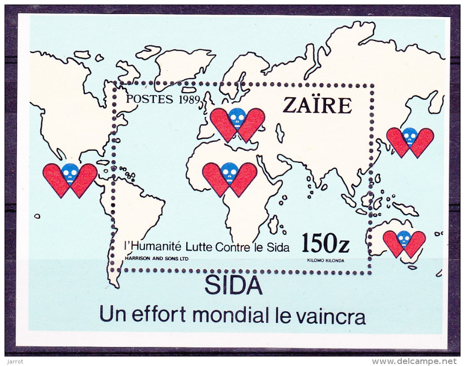 Bloc N° 43  Lutte Contre Le SIDA - Neufs