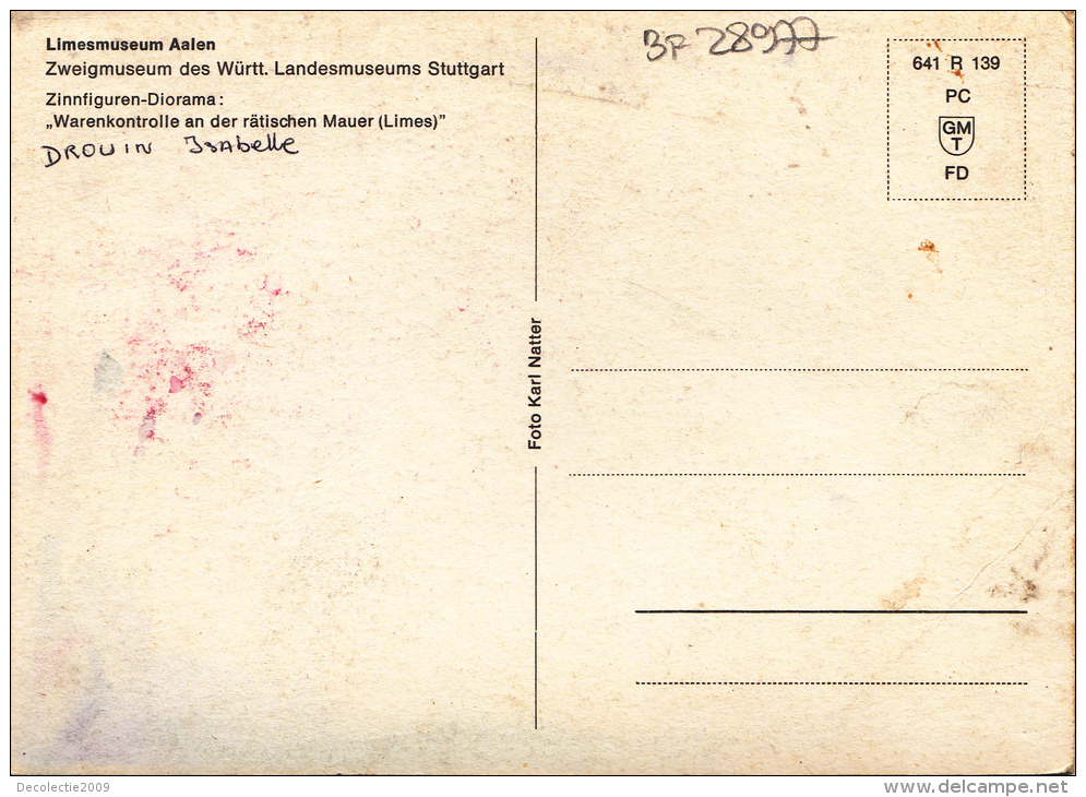 BF28977 Limesmuseum Aalen Stuttgart Landesmnuseum Germany  Front/back Image - Aalen