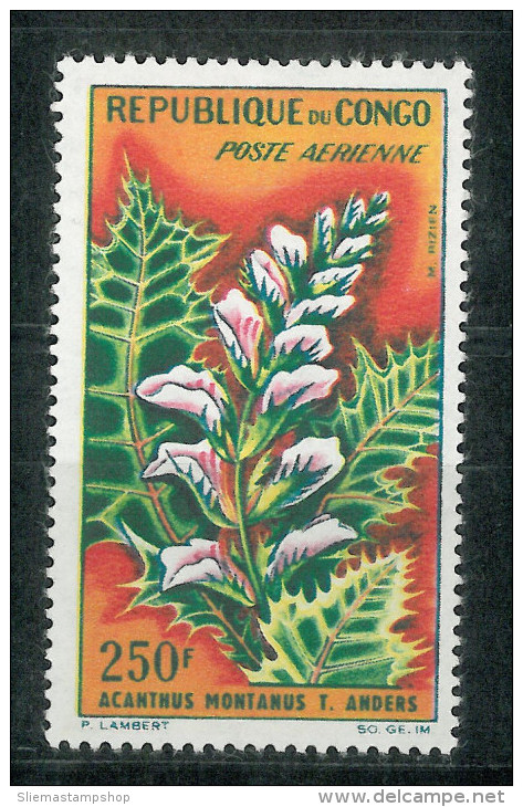 CONGO BRAZZAVILLE - 1963 FLOWERS - Neufs