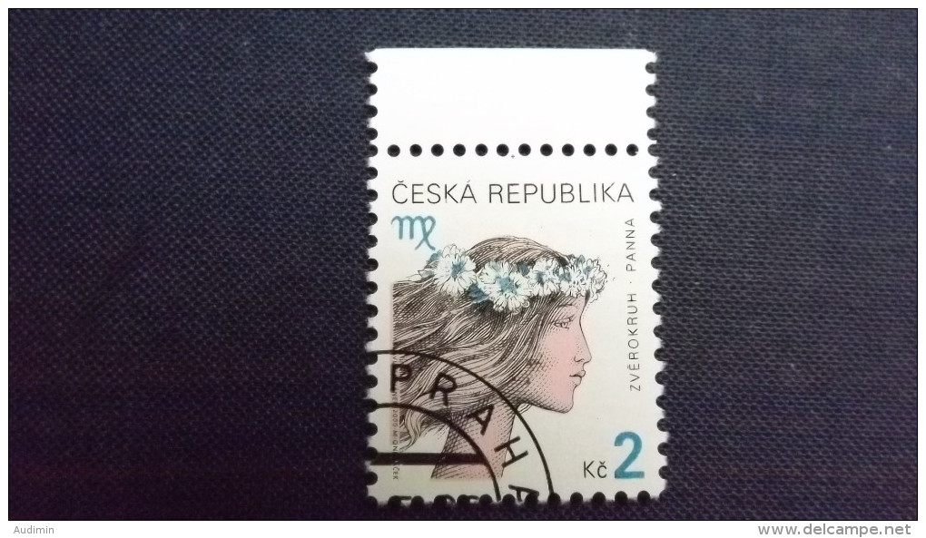 Tschechische Republik, Tschechien 257, Oo/used, Tierkreiszeichen: Jungfrau - Gebraucht