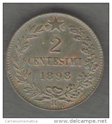 ITALIA 2 CENTESIMi 1898 UMBERTO I - 1878-1900 : Umberto I