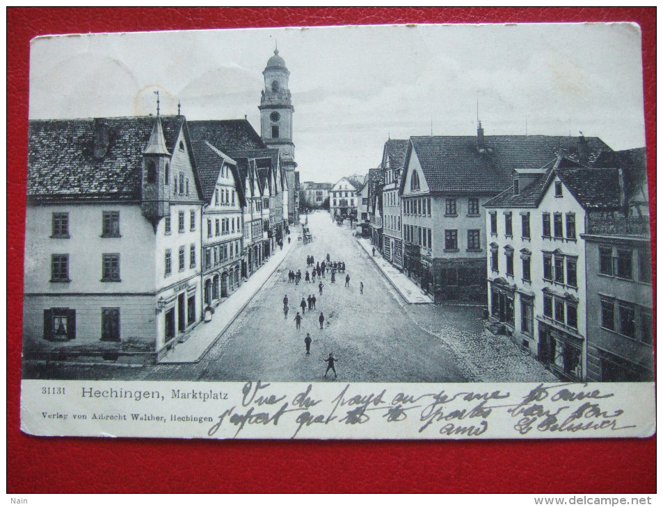 ALLEMAGNE - HECHINGEN - MARKTPLATZ - "  CARTE RARE " - - Hechingen