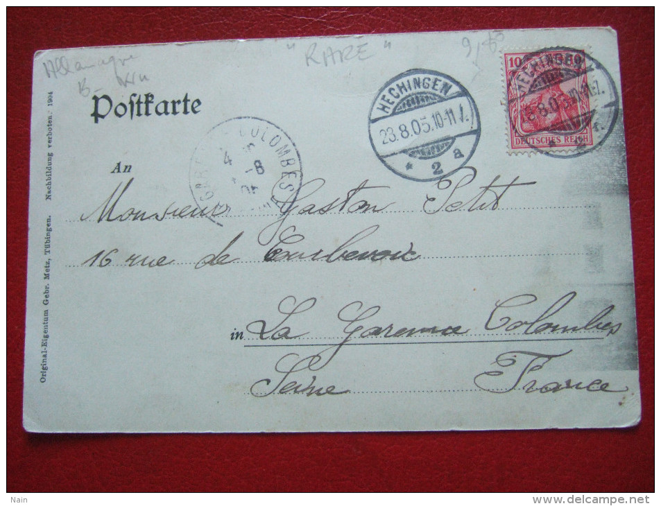 ALLEMAGNE - HECHINGEN - MARKTPLATZ - "  CARTE RARE " - - Hechingen