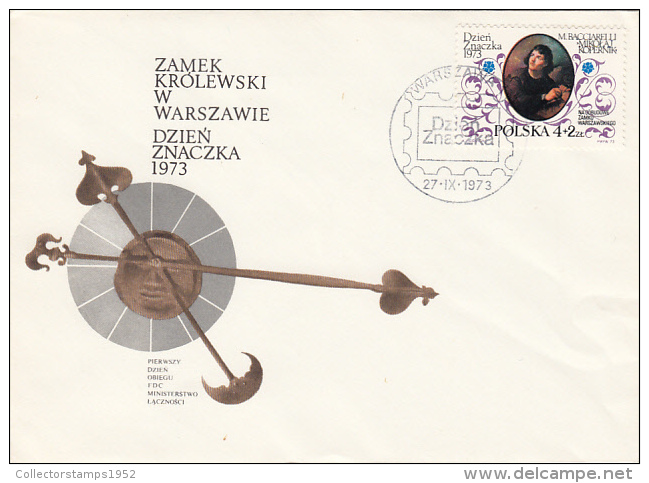 2135- NICHOLAUS COPERNICUS, ASTRONOMY, COVER FDC, 1973, POLAND - Astrologie