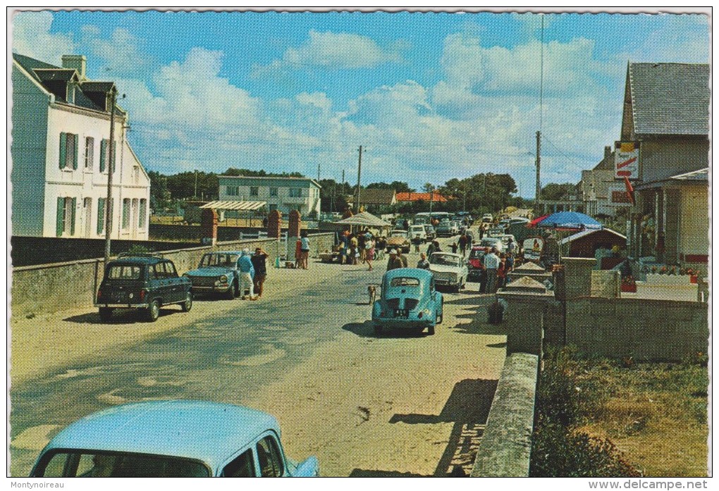 R : Manche : SAINT  GERMAIN   Sur   AY  : La Rue De La  Plage   (  Voiture- Coccinelle) - Autres & Non Classés