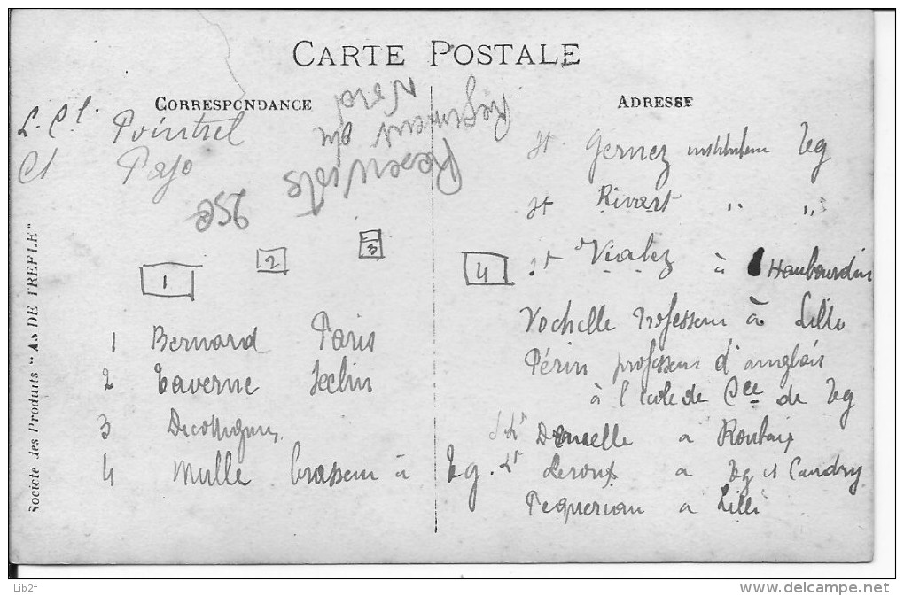 Groupe De Soldats Français Réservistes Régiment Du Nord De La France1 Carte Photo 1914-1918 14-18 Ww1 Wk - Guerre, Militaire