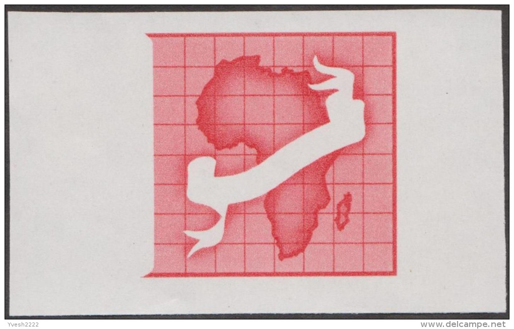 Burundi 1969 COB 303/5. 13 essais progressifs de couleurs offset. 20e anniversaire de l'OMS. Carte Afrique. Serpent