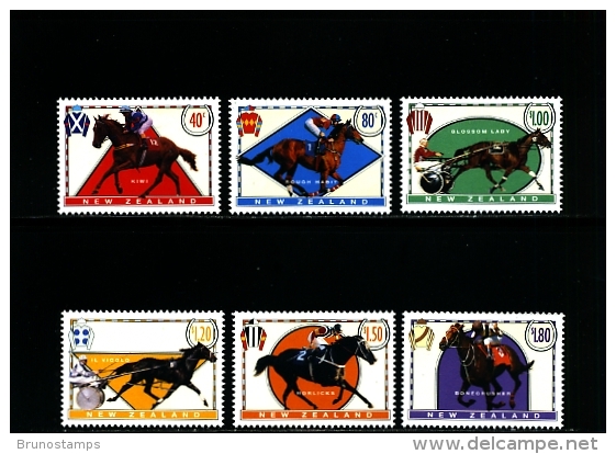 NEW ZEALAND - 1996  RACEHORSES  SET MINT NH - Neufs