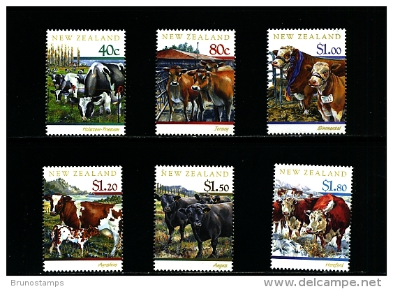 NEW ZEALAND - 1997  CATTLE  SET MINT NH - Neufs