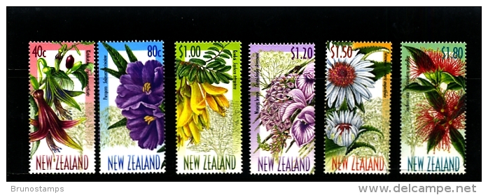 NEW ZEALAND - 1999  NATIVE TREE FLOWERS  SET MINT NH - Neufs