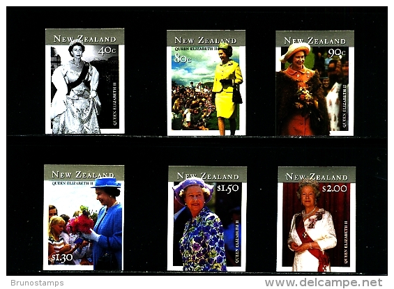 NEW ZEALAND - 2001  QUEEN'S BIRTHDAY  IMPERF  SET MINT NH - Nuevos