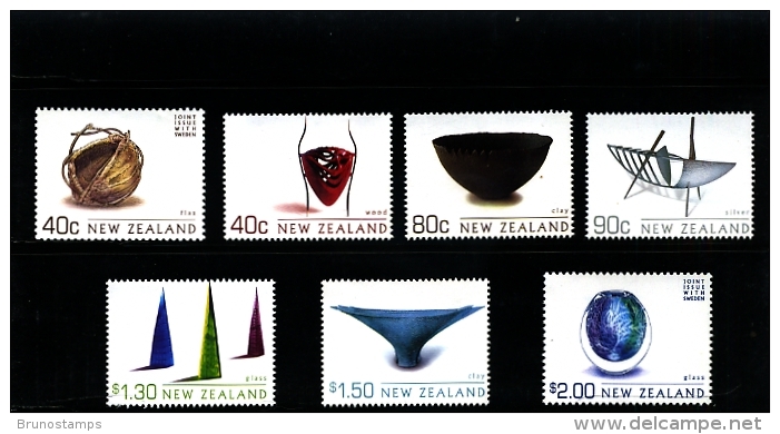 NEW ZEALAND - 2002  ART MEETS CRAFT  SET MINT NH - Unused Stamps