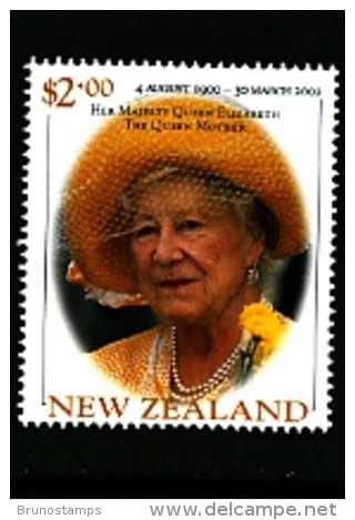 NEW ZEALAND - 2002  QUEEN MOTHER  MINT NH - Ongebruikt