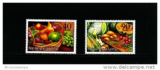 NEW ZEALAND - 2002  FRUIT AND VEGETABLES  SET  MINT NH - Nuevos