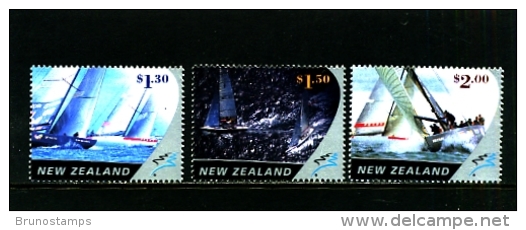 NEW ZEALAND - 2002  AMERICA'S CUP  SET MINT NH - Ungebraucht