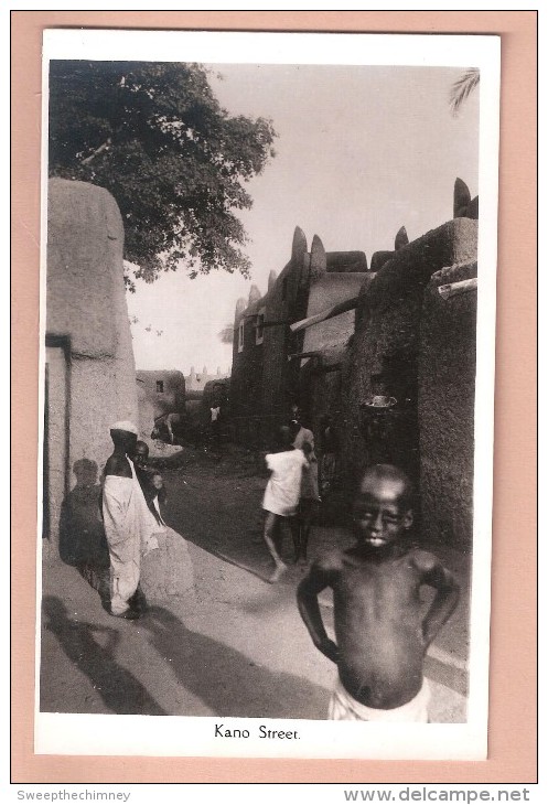 RP NIGERIA KANO STREET ETHNIC POSTCARD RP Nigéria Carte-photo By CMS BOOKSHOP LAGOS - Nigeria