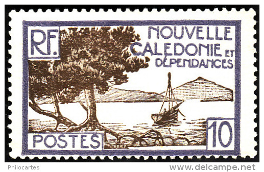 Nouvelle  Calédonie  1939-40 -  Y&T  143 -  Palétuviers 10c - NEUF* - Ungebraucht