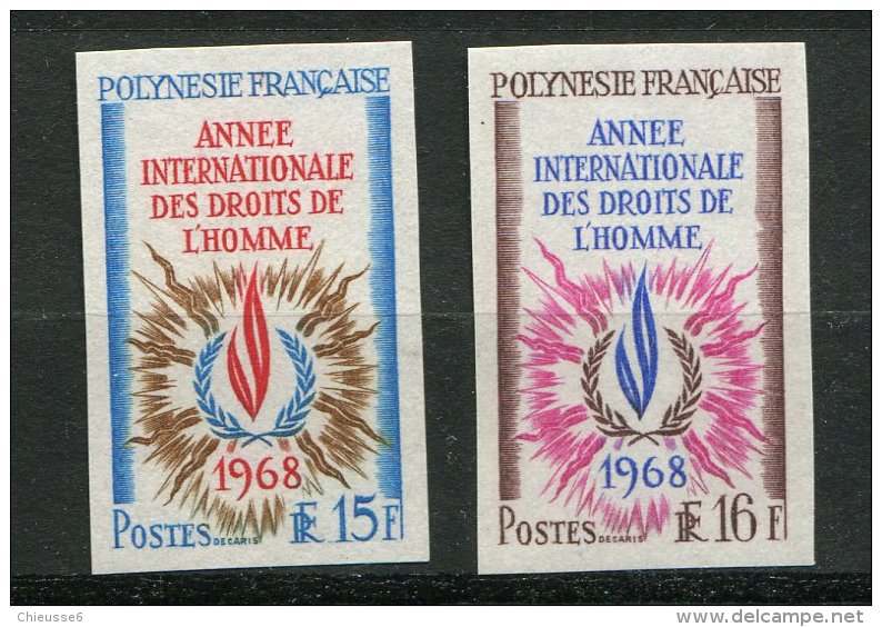 Polynésie   **ND -   N°  62/63 - Droits De L' Homme - Unused Stamps