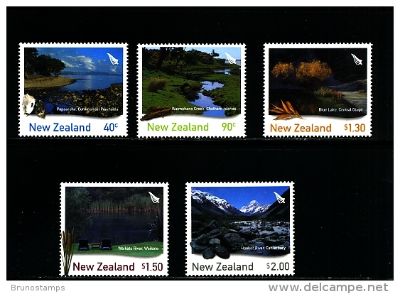 NEW ZEALAND - 2003  WATERWAYS  SET  MINT NH - Ongebruikt