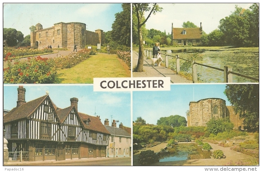 GB - E - Colchester - Multiview : The Castle, Bourne Mill, The Old Siege House, Lily Pond And Castle - N° PLC8475 (1974) - Colchester