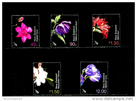 NEW ZEALAND - 2004  GARDEN FLOWERS  SET  MINT NH - Unused Stamps