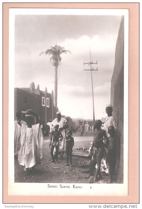 RP NIGERIA STREET SCENE - KANO POSTCARD ETHNIC COPYRIGHT CMS BOOKSHOP LAGOS - Nigeria