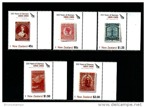 NEW ZEALAND - 2005  150 YEARS OF NZ STAMPS  I SET  MINT NH - Ongebruikt