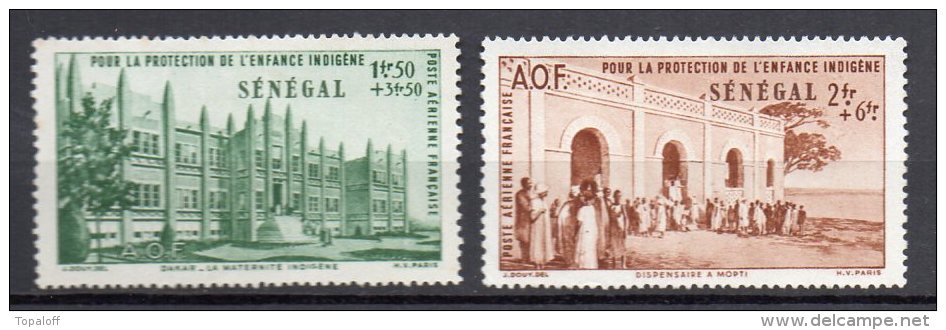 Sénégal PA N° 18 Et 19 Neufs Sans Gomme - Airmail