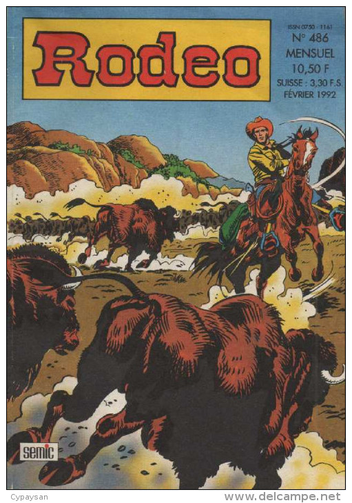 RODEO N° 486 BE SEMIC 02-1992 - Rodeo