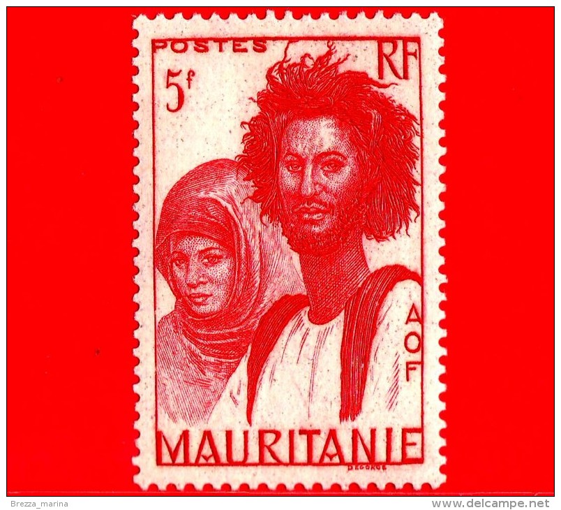MAURITANIA - Africa Occidentale Francese - AOF - 1938 - Coppia Di Mauri - Moorish Couple - 5 - Neufs