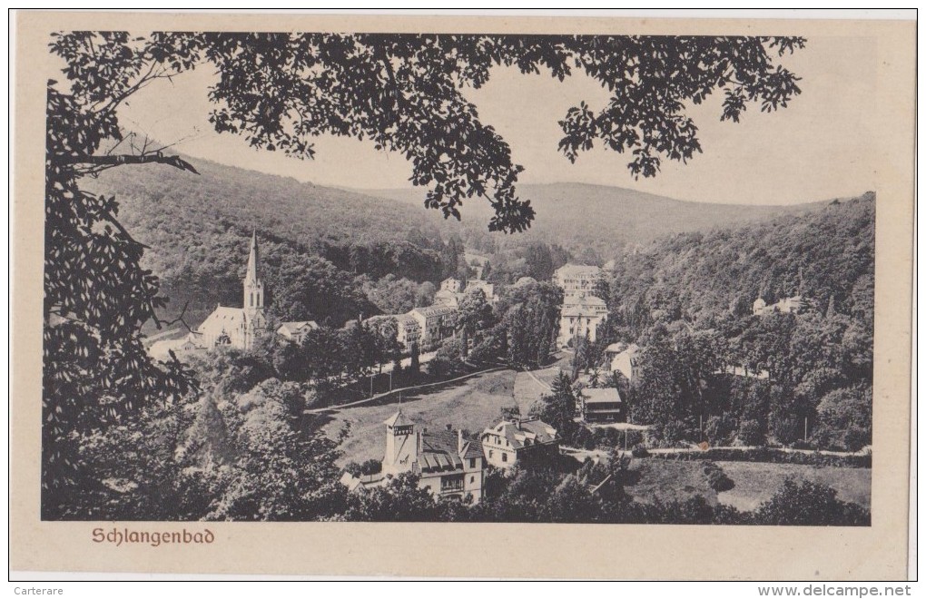 ALLEMAGNE,GERMANY,DEUTSCH LAND,SCHLANGENBAD,HESSE,R HEINGAU TAUNUS,DARMSTADT,village, Rare - Darmstadt