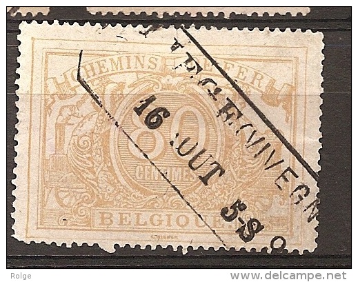 FEE-1027      LIEGE   VIVEGNIES      Oblongstempel       Dag-maand-jaar-uur     Ocb TR 12 - Used